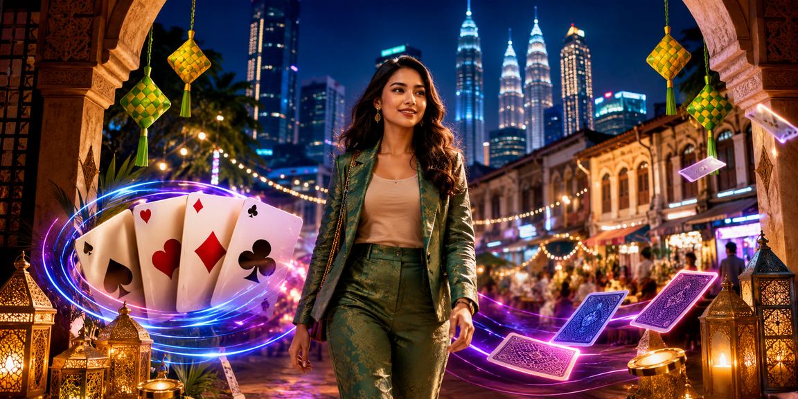 Suasana permainan kad rummy Hari Raya di Kuala Lumpur